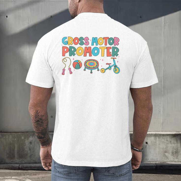 Gross Motor Promoter Physical Therapist Graduation PT Men's Back Print T-Shirt