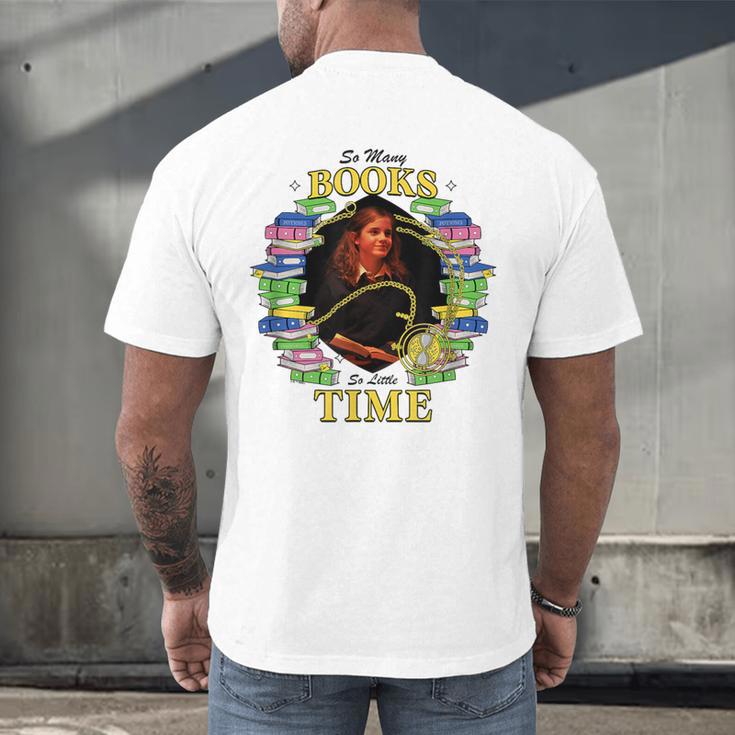 Harry Potter Hermione So Many Books So Little Time Portrait Men's Back Print T-Shirt