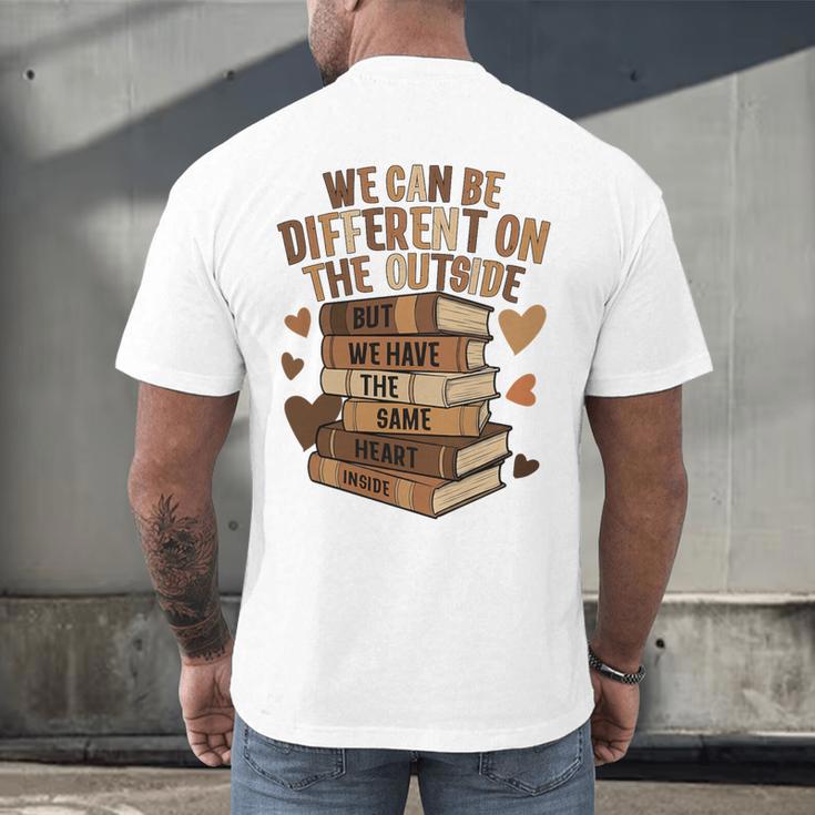 We Have The Same Heart History Month Book Lover Women Premium Tri-Blend Men's Back Print T-Shirt We Have The Same Heart History Month Book Lover Women Premium Tri-Blend Men's Back Print T-Shirt