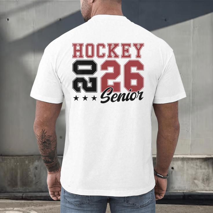 Hockey Senior Night Hockey Senior 2026 Graduation 59 Men's Back Print T-Shirt