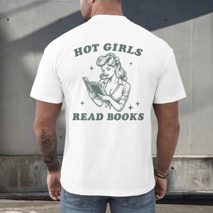 Hot Girls Read Books Bookish Booklover Christmas Men's Back Print T-Shirt Hot Girls Read Books Bookish Booklover Christmas Men's Back Print T-Shirt