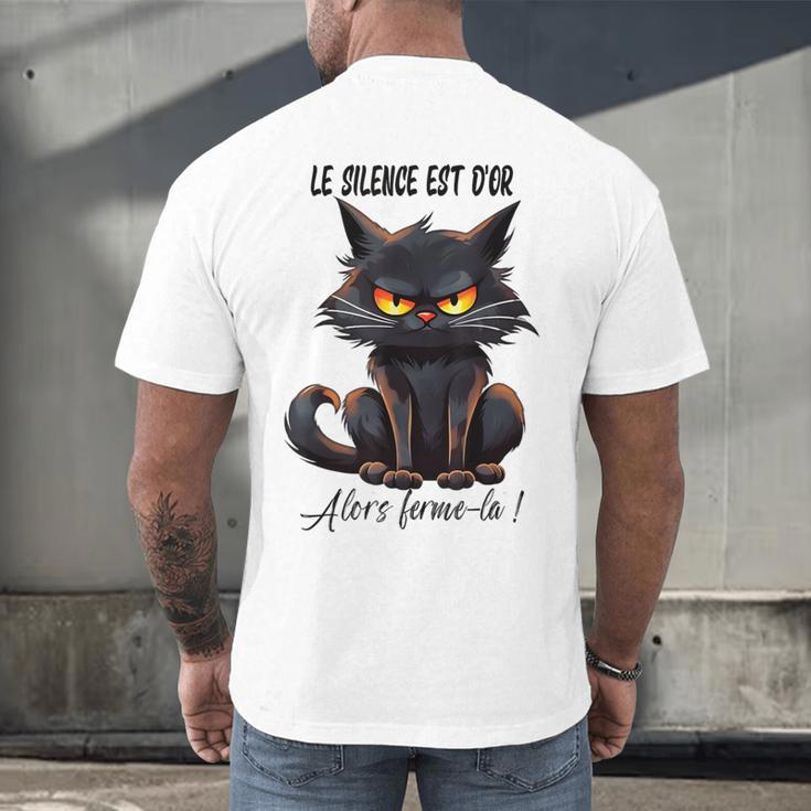 Humor Provocateur Sarcasm Closes The Silence Introvert Chat Men's Back Print T-Shirt