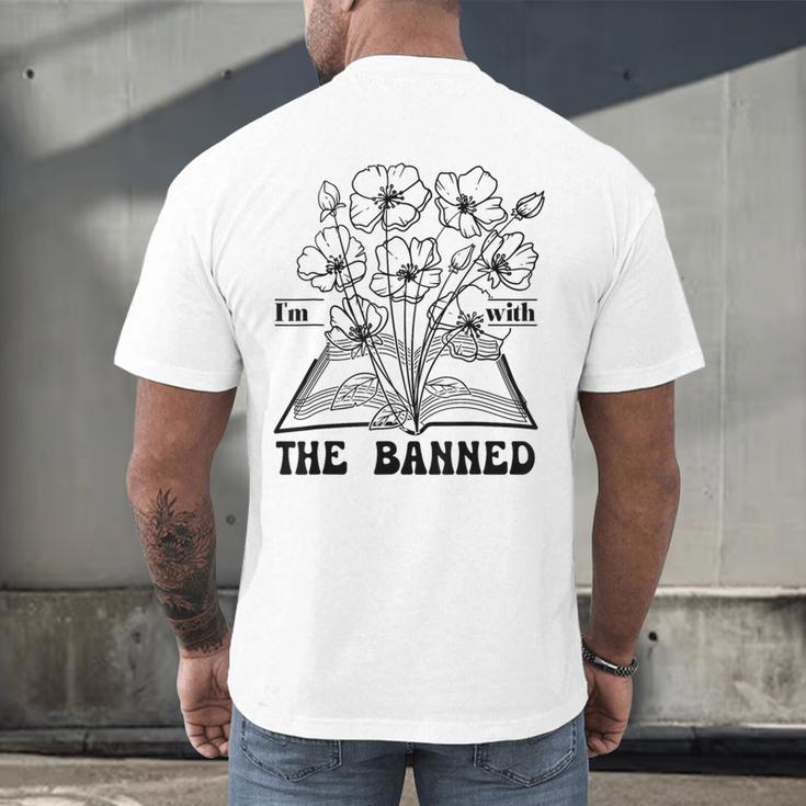I'm With The Banned Banned Book Club Men's Back Print T-Shirt I'm With The Banned Banned Book Club Men's Back Print T-Shirt