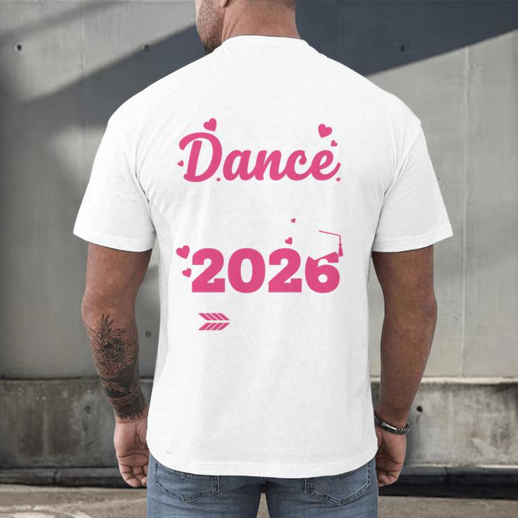 I'm A Dance Senior Mom 2026 Of Course I'm Crying Graduation Men's Back Print T-Shirt