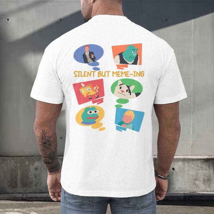 Introvert Anti People Antisocial Social Media Meme Lovers Men's Back Print T-Shirt