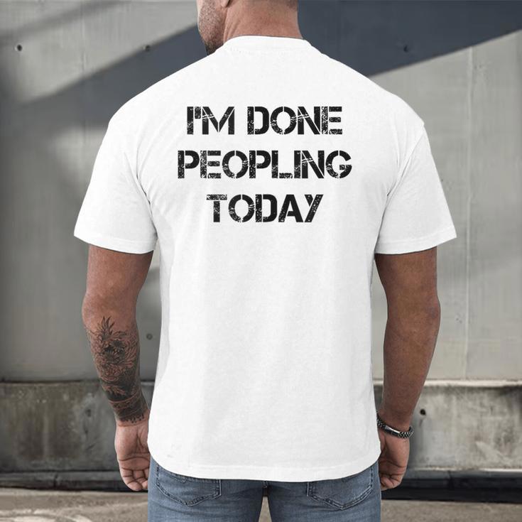 Introvert Design For Introverted Men And Women Men's Back Print T-Shirt Introvert Design For Introverted Men And Women Men's Back Print T-Shirt