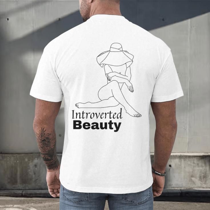 Introvert Health Aware Acceptance Beauty Art Men's Back Print T-Shirt Introvert Health Aware Acceptance Beauty Art Men's Back Print T-Shirt
