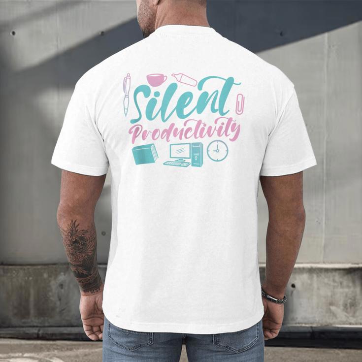 Introvert Office Staff Secretary Administrative Assistant Men's Back Print T-Shirt Introvert Office Staff Secretary Administrative Assistant Men's Back Print T-Shirt