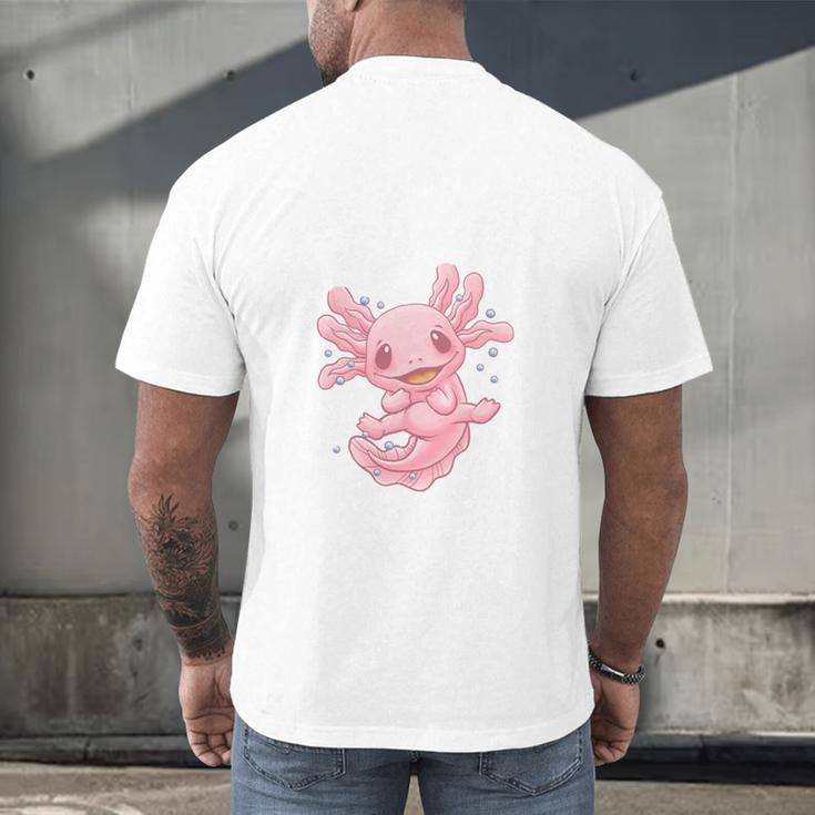 Introverted But Willing To Discuss Axolotl Salamander Men's Back Print T-Shirt