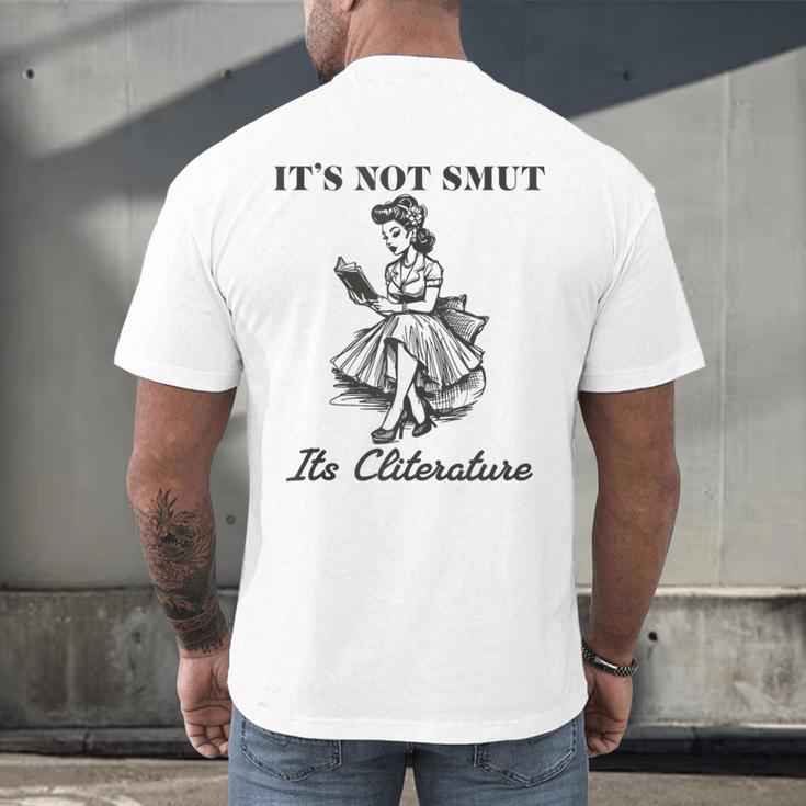 It's Not Smut It's Literature Smut Book Reader Men's Back Print T-Shirt It's Not Smut It's Literature Smut Book Reader Men's Back Print T-Shirt