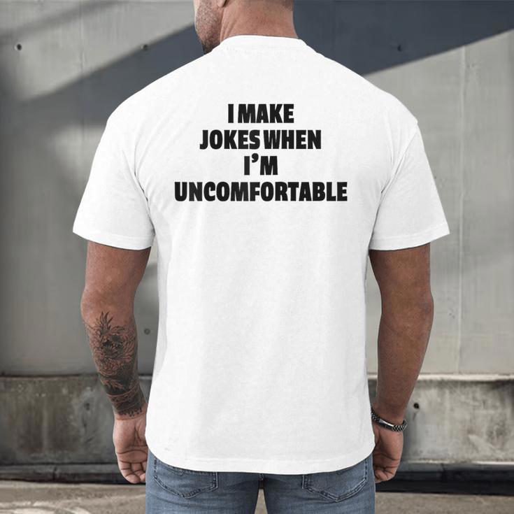 I Make Jokes When Im Uncomfortable Sarcastic Introvert Raglan Baseball Tee Men's Back Print T-Shirt I Make Jokes When Im Uncomfortable Sarcastic Introvert Raglan Baseball Tee Men's Back Print T-Shirt