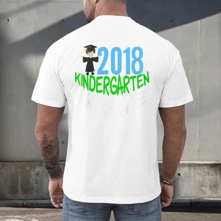 Kids 2018 Kindergarten Graduation Men's Back Print T-Shirt