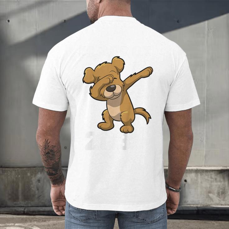 Kids Class Of 2031 Shirt Graduation Dabbing Dog Shirt Men's Back Print T-Shirt