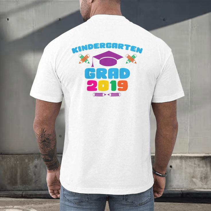 Kids Kindergarten Grad 2019 Graduation T-Shirt Men's Back Print T-Shirt
