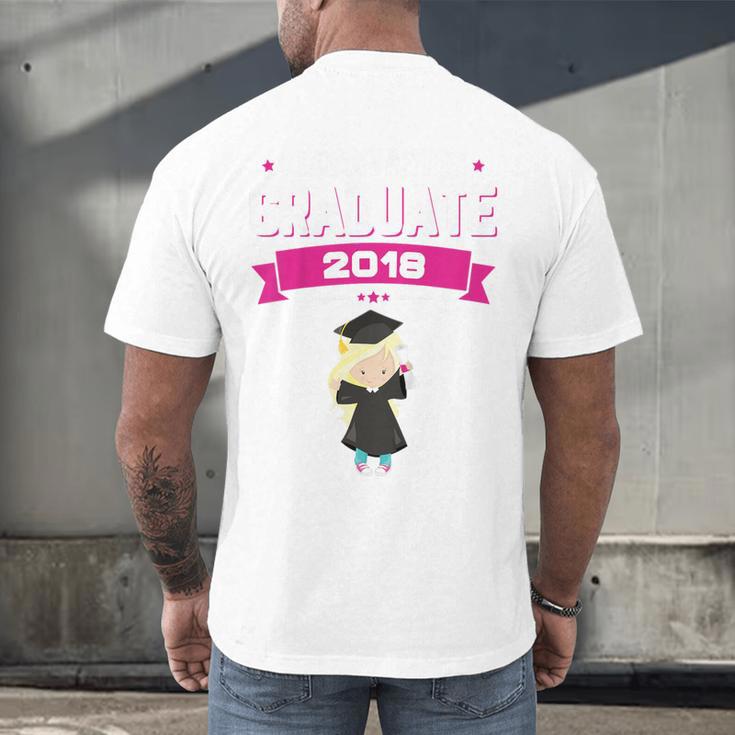 Kids Kindergarten Graduate 2018 Graduation Girls Men's Back Print T-Shirt
