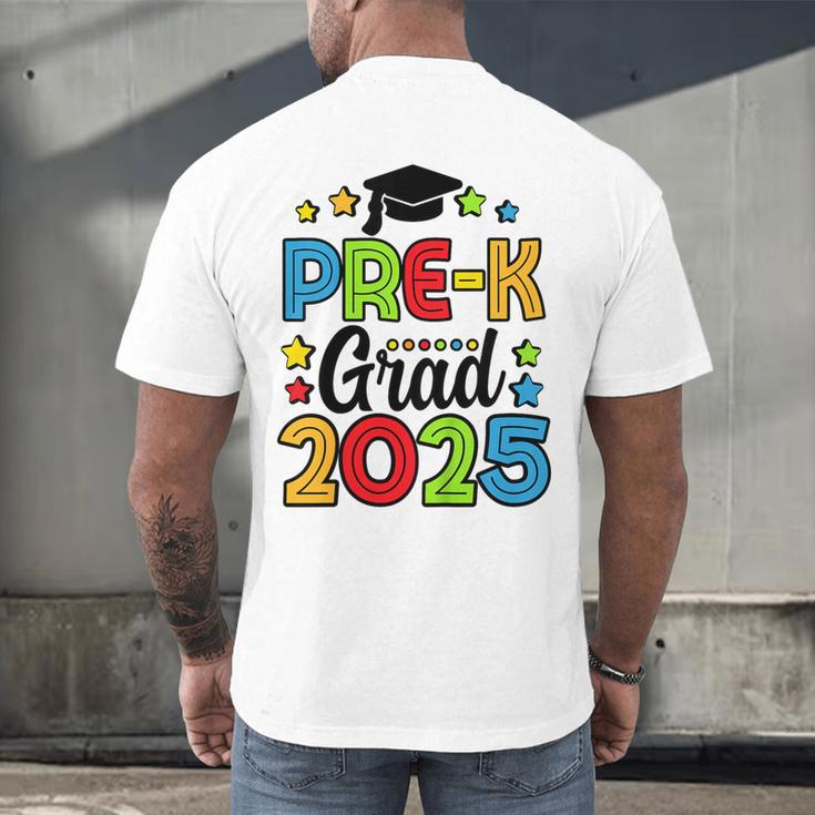 Kids Pre-K Grad 2025 Preschool Prek Graduation Men's Back Print T-Shirt