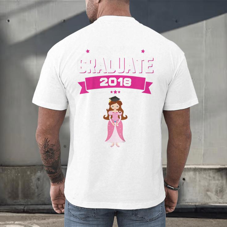 Kids Princess Girl Preschool Graduate 2018 Graduation Pre-K Men's Back Print T-Shirt