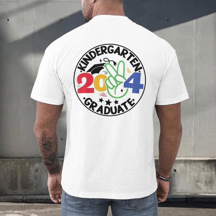 Kindergarten Graduation 2024 Graduate Last Day Of School Men's Back Print T-Shirt