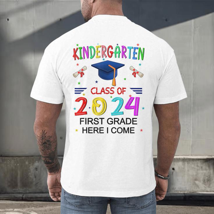 Kindergarten Graduation Class 2024 1st Grade Here I Come Men's Back Print T-Shirt