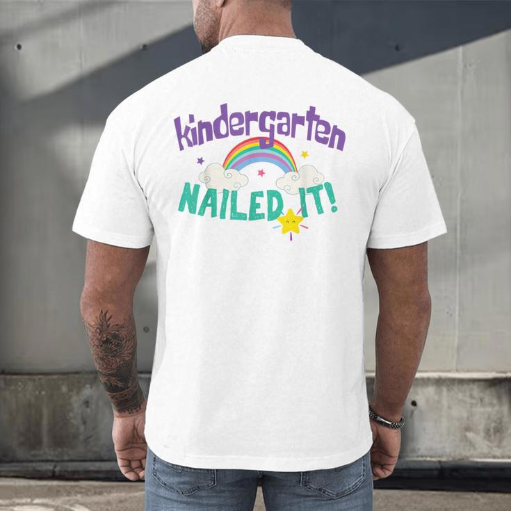Kindergarten Graduation Nailed It Kids 2021 Men's Back Print T-Shirt