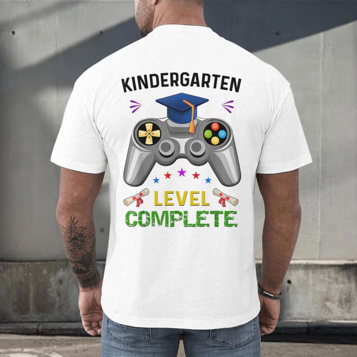 Kindergarten Level Complete Graduation Class 2023 Gamer Kids Men's Back Print T-Shirt