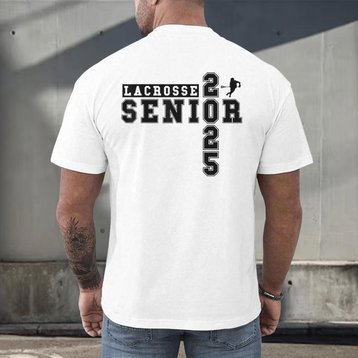 Lacrosse Senior Night Lacrosse Senior 2025 Graduation 29 Men's Back Print T-Shirt