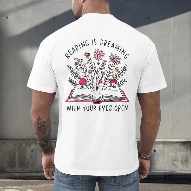 Librarian Cute Bookish It's A Good Day To Read A Book Lover Men's Back Print T-Shirt