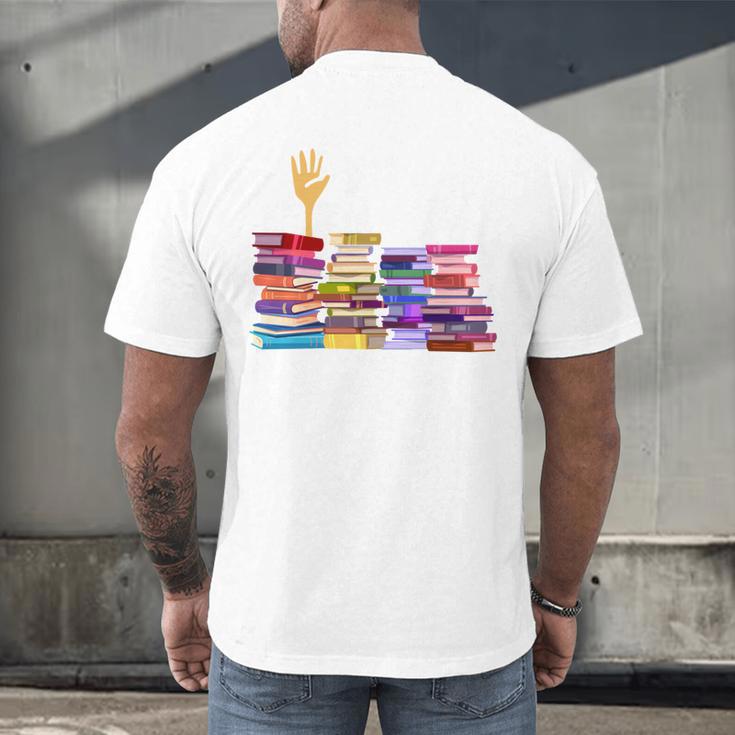 Librarian I'm Okay Book Reader Library Book Men's Back Print T-Shirt