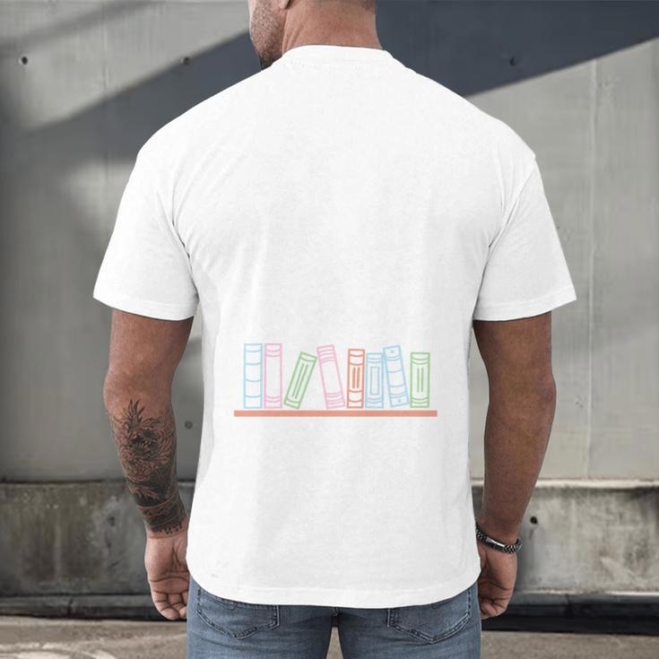 Librarian Library Books Reading Reader Men's Back Print T-Shirt