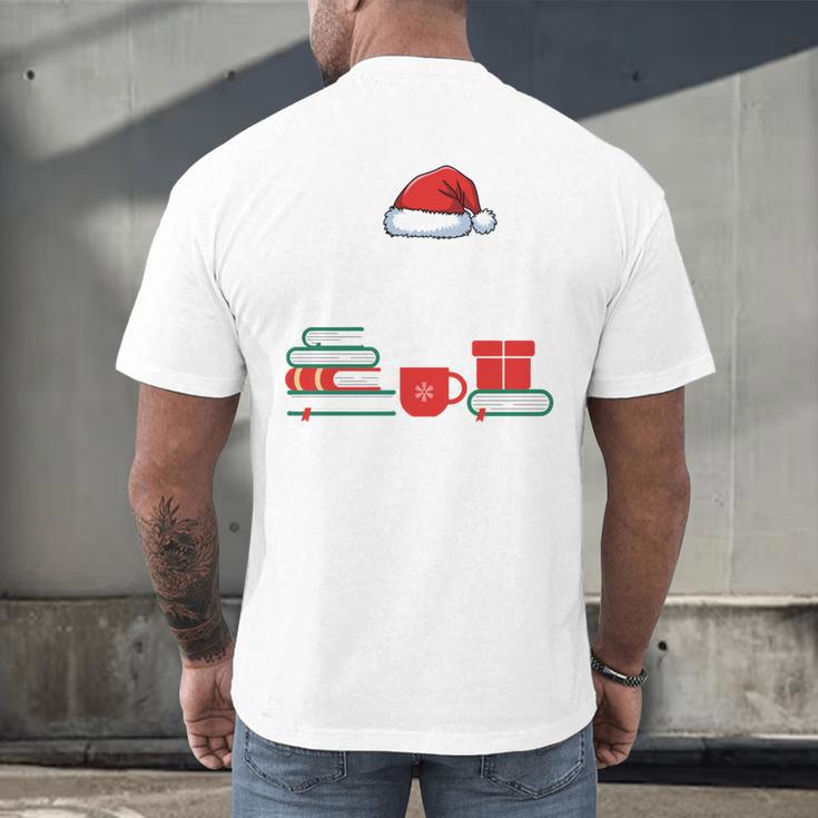 Library Crew Book Lovers Librarian Xmas Holiday Christmas Men's Back Print T-Shirt Library Crew Book Lovers Librarian Xmas Holiday Christmas Men's Back Print T-Shirt