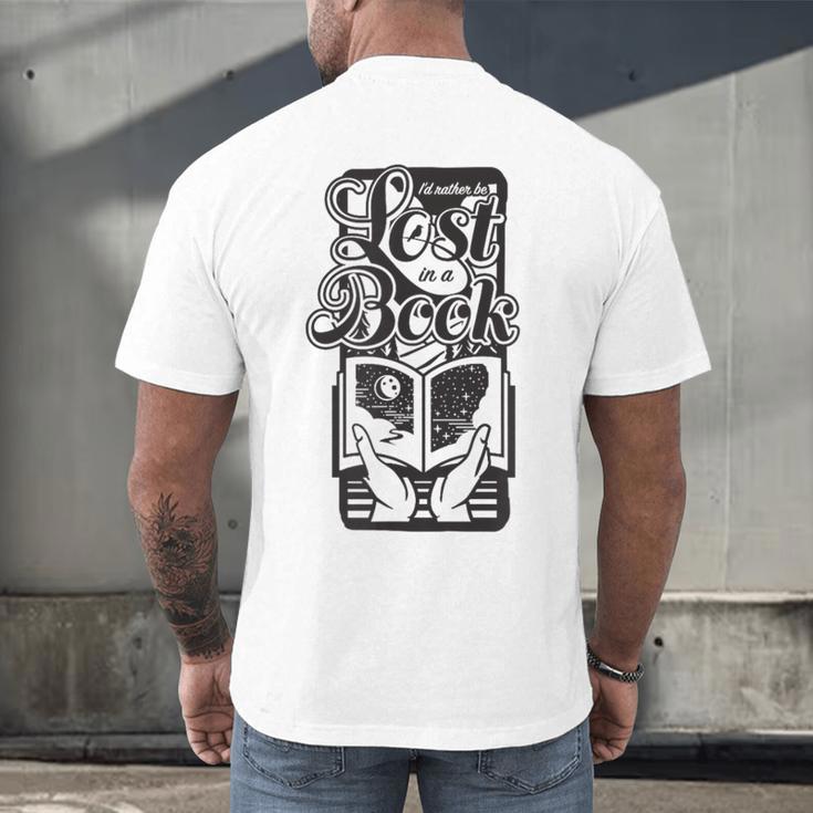 Lost In a Book Men's Back Print T-Shirt
