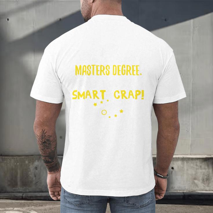 Masters Degree Graduation Men Women MSW MPH Premium Men's Back Print T-Shirt