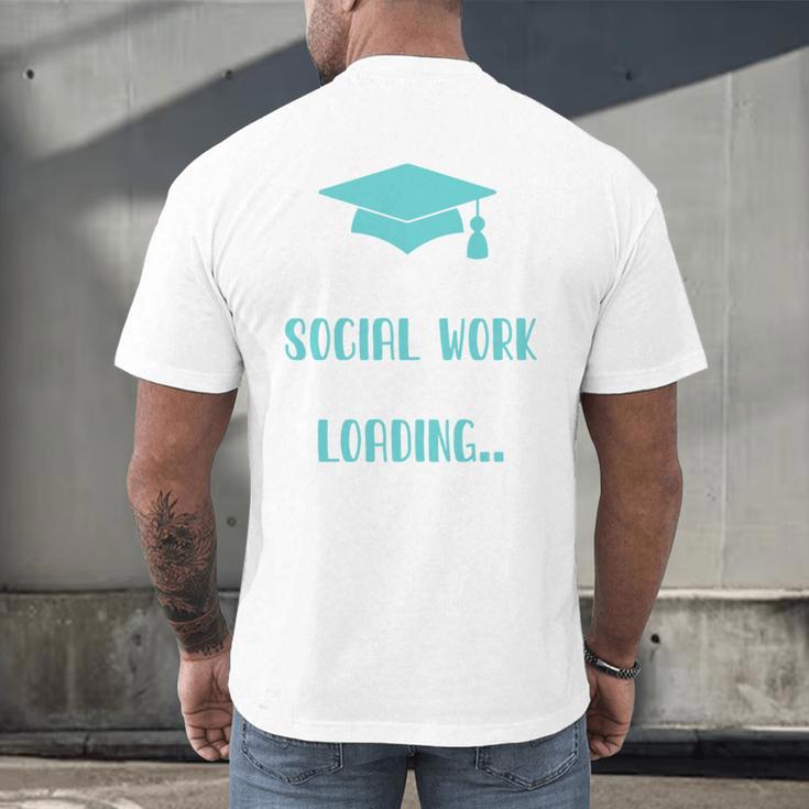 Masters Of Social Work Loading MSW Graduation Future Social Men's Back Print T-Shirt