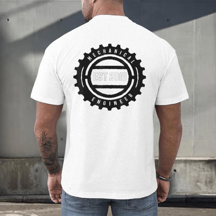Mechanical Engineers 2018 Tshirt Gears Graduation Tee Men's Back Print T-Shirt