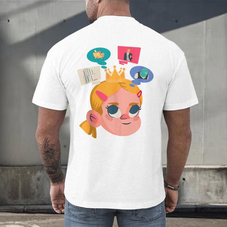 Meme Queen In Silence Introvert Anti People Antisocial Quiet Men's Back Print T-Shirt