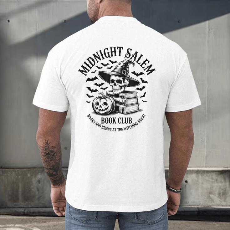 Midnight Salem Book Club Witchy Reads Men's Back Print T-Shirt