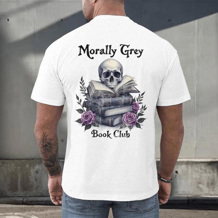 Morally Grey Book Club Gothic Vintage Style Men's Back Print T-Shirt Morally Grey Book Club Gothic Vintage Style Men's Back Print T-Shirt
