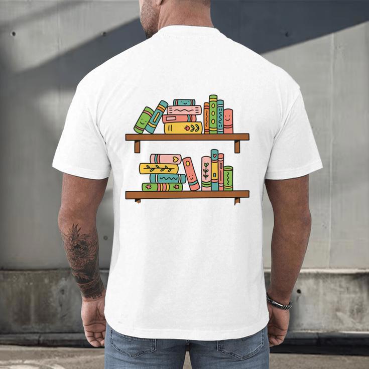 I Have NO Shelf Control Book Lover Men's Back Print T-Shirt