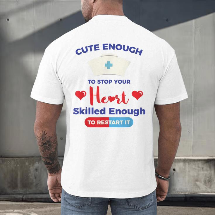 Nurse Tshirt Graduation Nursing School Birthday Men's Back Print T-Shirt