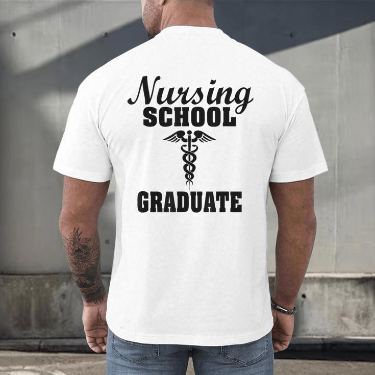 Nursing School Graduate Nurse Graduation Medical T-Shirt Men's Back Print T-Shirt