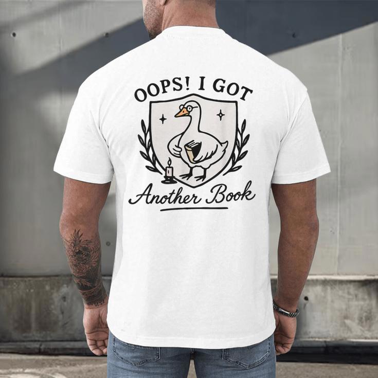 OOPS I GOT Another Book Design Men's Back Print T-Shirt