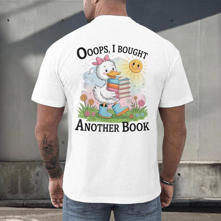 Oops I Bought Another Book Duck Sunshine Men's Back Print T-Shirt Oops I Bought Another Book Duck Sunshine Men's Back Print T-Shirt