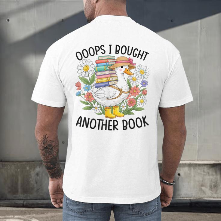 Oops I Bought Another Book Goose Men's Back Print T-Shirt