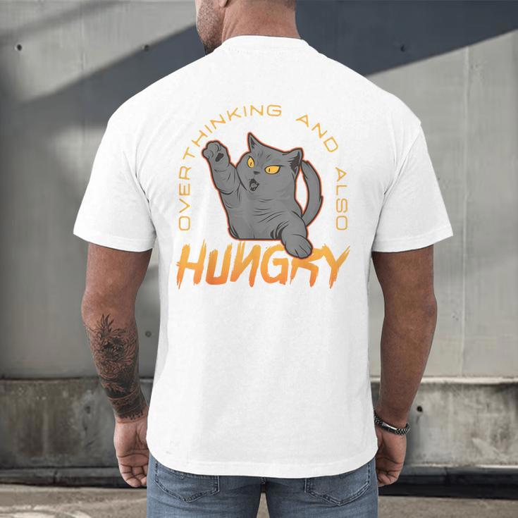 Overthinking And Also Hungry Introverted Overthinker Men's Back Print T-Shirt Overthinking And Also Hungry Introverted Overthinker Men's Back Print T-Shirt