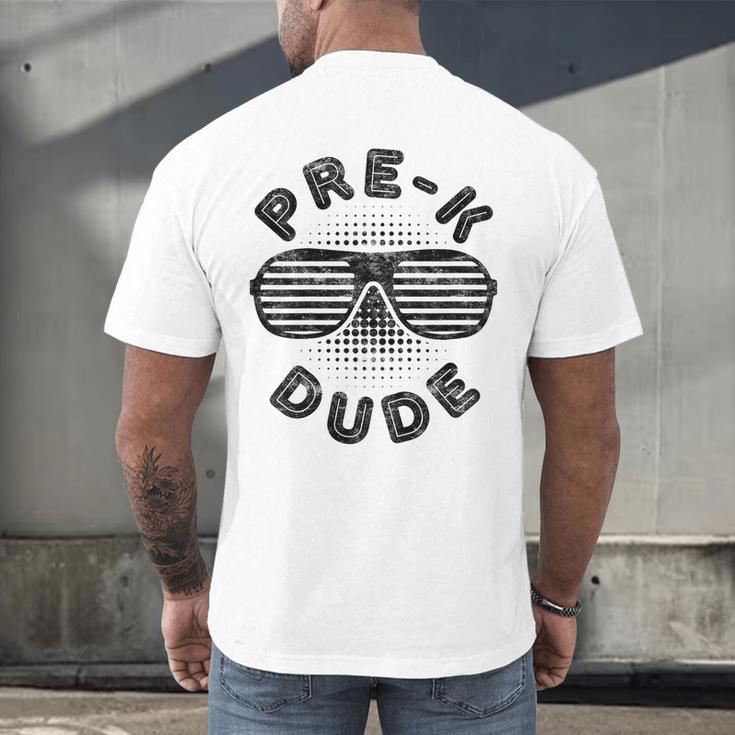 Pre-K Dude Shirt Boy Girl Graduation Back To School Men's Back Print T-Shirt