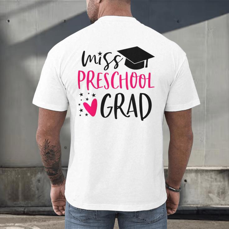 Preschool Graduation Shirt For Girl 2019 Miss Preschool Grad Men's Back Print T-Shirt