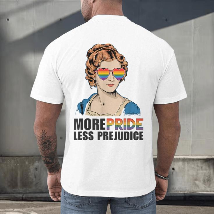 Pride And Prejudice Book Jane Austen Merch LGBTQ Men's Back Print T-Shirt Pride And Prejudice Book Jane Austen Merch LGBTQ Men's Back Print T-Shirt