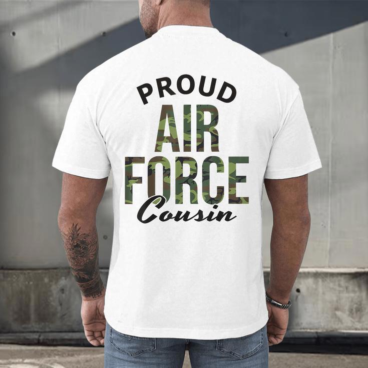 Proud Air Force Cousin Deployment Homecoming Graduation USAF Men's Back Print T-Shirt
