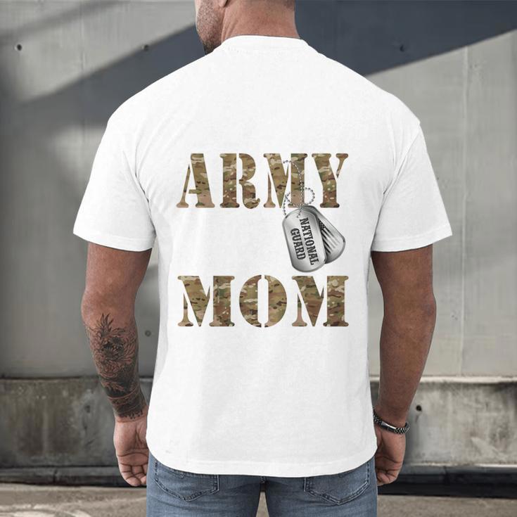 Proud Army National Guard Mom National Guard Graduation Men's Back Print T-Shirt