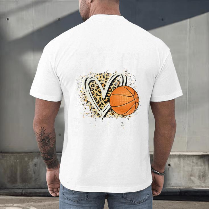 Proud Aunt Of A 2026 Senior Basketball Graduation Leopard Premium Tri-Blend Men's Back Print T-Shirt